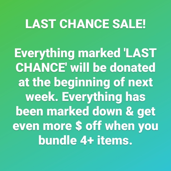 LAST CHANCE SALE - CLOSET CLEAN OUT - Picture 3 of 3